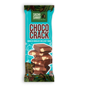 Barra de chocolate con leche y mani