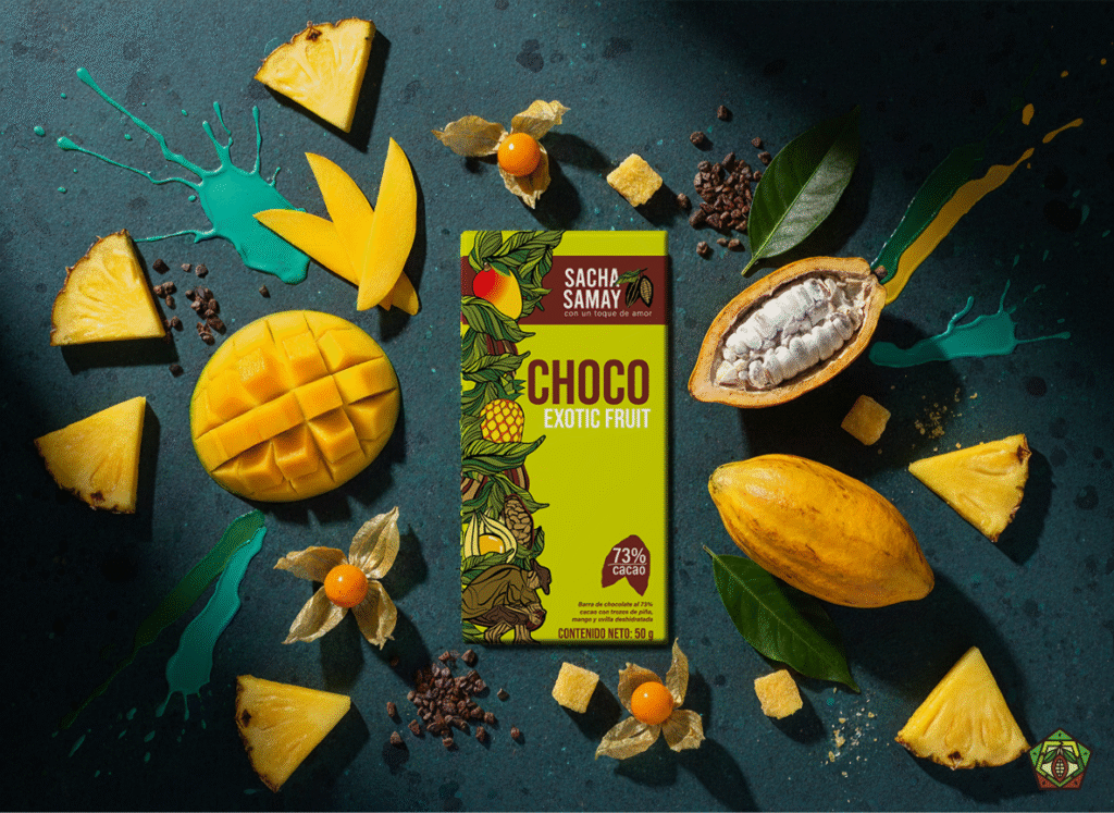 chocolate amargo 73% con frutas deshidratadas